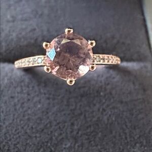 Pandora Rose Gold Ring with Gemstone